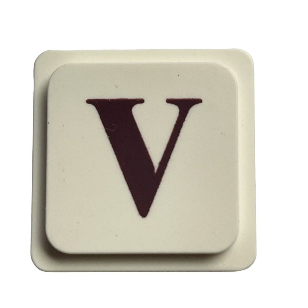 UpWords 3D Letter V Tile Replacement Stacking Word Game Piece 1988 Edition u Vin